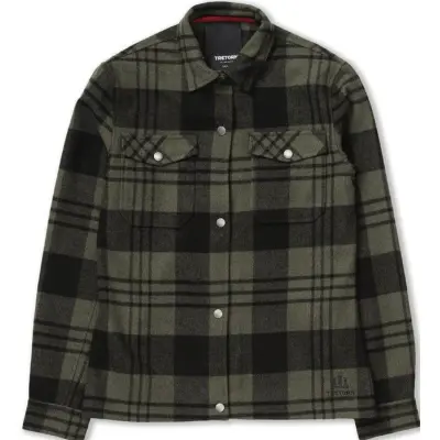 Tretorn W's Sarek Trail Wool Shirt Field Green