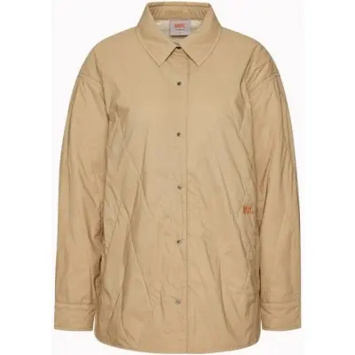 Varg W Lillå Padded Shirt Drift Wood Beige - L
