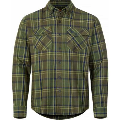 Nordic Hawk Vartorp LS Flannel Shirt Men Deep Depths