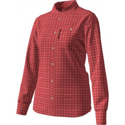 Women's Leiri LS Check Shirt Red Alert Print