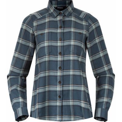 Bergans Women's Tovdal Shirt Orion Blue/Misty Forest Check