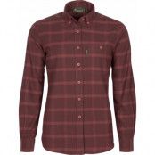 Pinewood Women's Värnamo Flannel Shirt Earth Plum