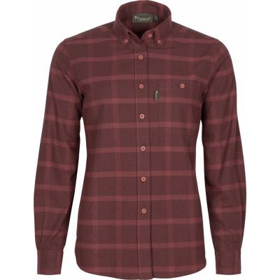Pinewood Women's Värnamo Flannel Shirt Earth Plum