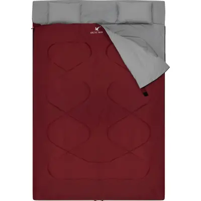 Arctic Tern 2 Person Camping Sleeping Bag Red