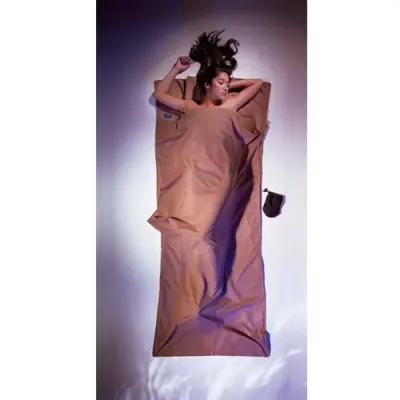 Cocoon Travel Sheet Egyptian Cotton 220X90 Cm Khaki