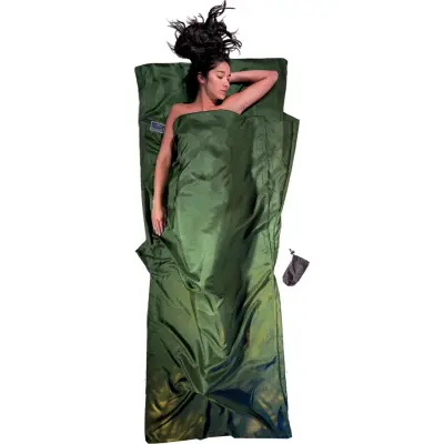 Cocoon TravelSheet Silk Dark Olive Green
