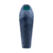 Haglöfs Musca -5 Sleeping Bag 175cm Midnight Blue/Mint Left Zipper