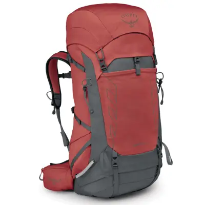 Osprey Tempest 44 Red Pampas Coal Grey