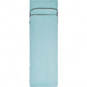 Sea To Summit Comfort Blend Liner Rectangular With Pillow Sleeve Aqua Sea Blue