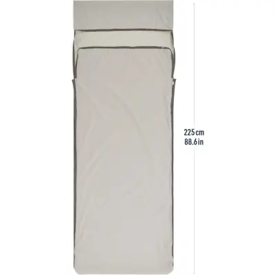 Sea To Summit Silk Blend Sleeping Bag Liner Rectangular Moonstruck Grey