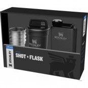 Stanley Adventure Shot + Flask Gift Set Matte Black