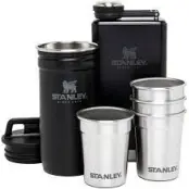 Stanley Adventure Shot + Flask Gift Set Matte Black