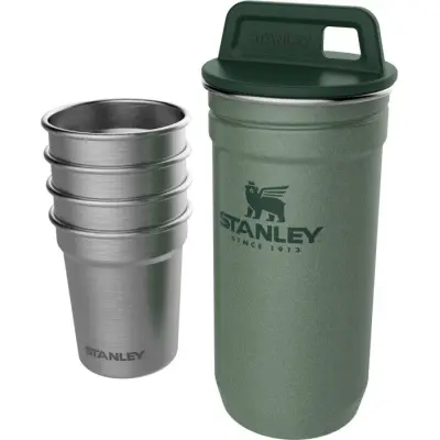Stanley Adventure Shot Glass Set Hammertone Green