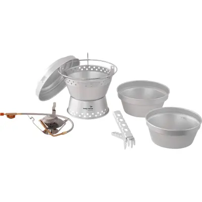 Easy Camp Storm Cooker & Stove Set Silver