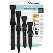 Sea to Summit Strap Stretch-Loc Set 20 mm 4-pack Black