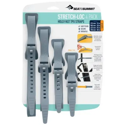 Sea To Summit Strap Stretch-Loc TPU Set 20x 375-750 mm 4-pack Dusk