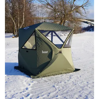 Bast Sauna Basic Bastutält och Kamin Green