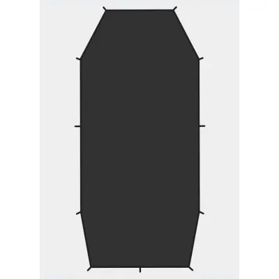 Endurance 3 Footprint, Black, Onesize,  Tält