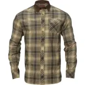 Härkila M's Driven Hunt Flannel Shirt Light Teak