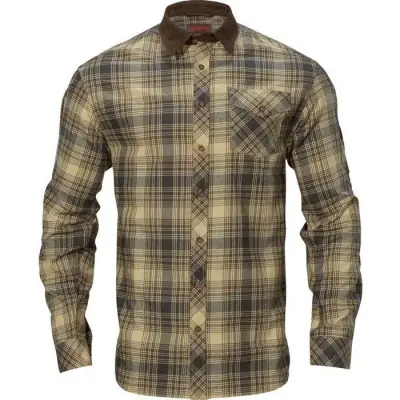 Härkila M's Driven Hunt Flannel Shirt Light Teak