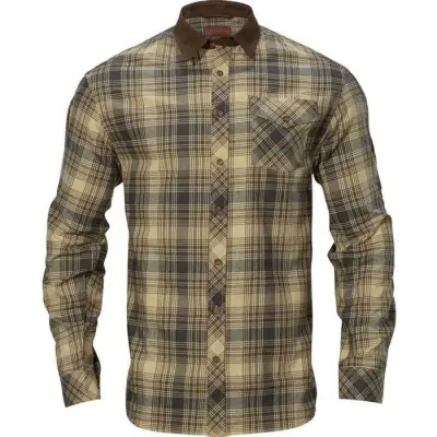 Härkila M's Driven Hunt Flannel Shirt Light Teak