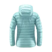 Haglöfs Micro Nordic Down Hooded Jacket Women Frost Blue Frost Blue XS