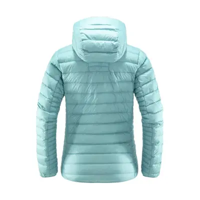 Haglöfs Micro Nordic Down Hooded Jacket Women Frost Blue Frost Blue XS