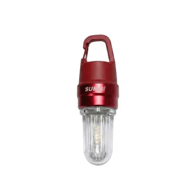 LED-lykta SUNREE Riverlight-S, 100 lm / Laddbar , Röd