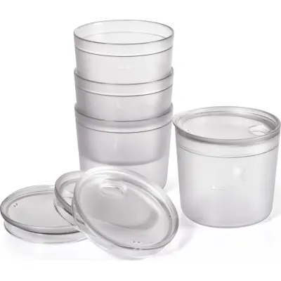 Light My Fire Tumbler with snap lid short 4-pack Transparent