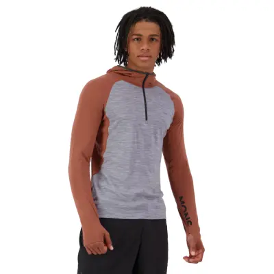 Mons Royale Men's Temple Merino Long Sleeve Hood luvtröja