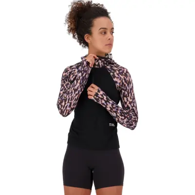 Mons Royale Women's Bella Merino Long Sleeve Hood huvtröja med baslager