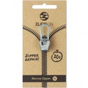 Narrow Zipper XL Silver