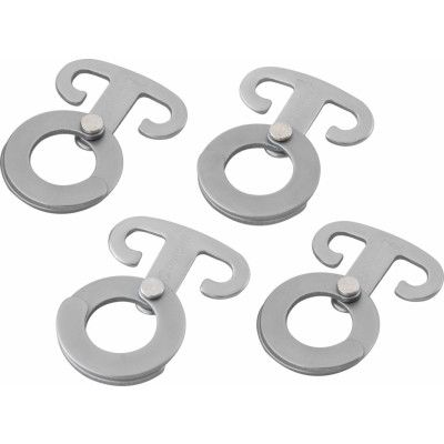 Outwell Accessory Hooks 4 Pieces Silver Grey