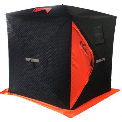 Tält Isolerad 150x150x165 Cm, Black/Orange, Onesize,  Lådor, Verktyg Och Utrustning