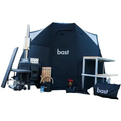 Bast Sauna Björk DELUX Bastutält&Kamin 8-10 p