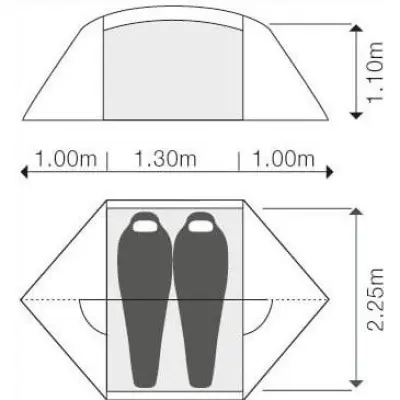 Exped Venus II Extreme moss
