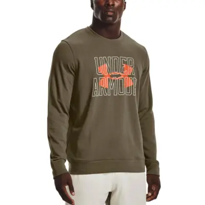 Under Armour Rival Terry Logo Crew Tent/Team Orange