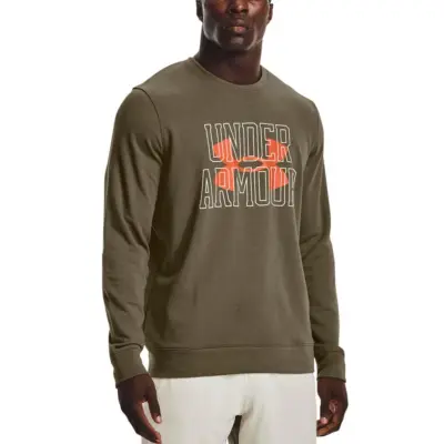 Under Armour Rival Terry Logo Crew Tent/Team Orange