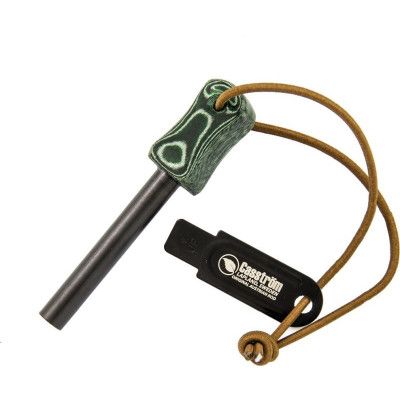 Casström Fire Striker Green Micarta Green