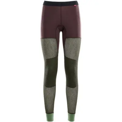 Aclima W's WoolNet Hybrid Longs Fudge/Dill/Olive Night