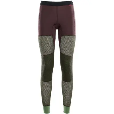 Aclima W's WoolNet Hybrid Longs Fudge/Dill/Olive Night