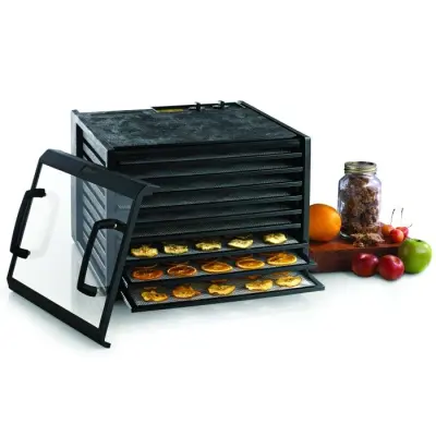 Excalibur Mattork 9 brickor 26-timmar timer transparent dörr