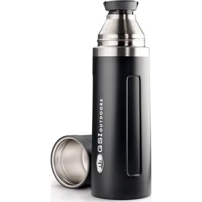 GSI Outdoors Glacier Stainless Vacuum Bottle 1 L Black
