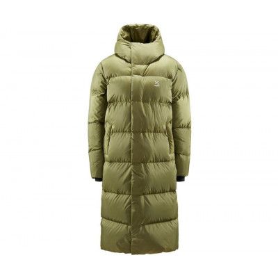 Haglöfs Long Down Parka Women Olive Green