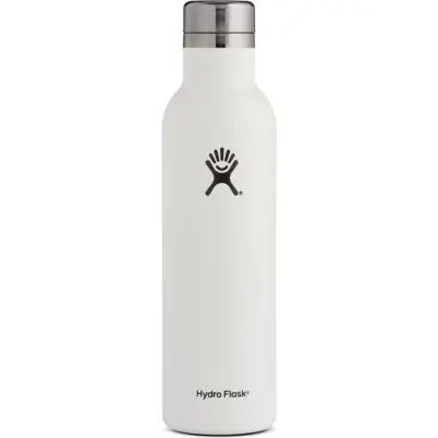 HydroFlask Insulated Wine Bottle 750 ml White