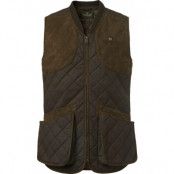 Chevalier Men's Vintage Shooting Vest  Leather Brown
