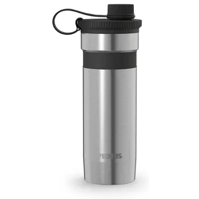 Primus Mika Wide Insulated Bottle 0.5 L Drink Cap Stainless Steel Stainless Steel