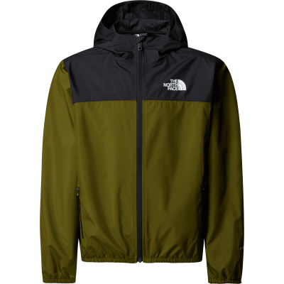 The North Face Boys' Never Stop Hooded WindWall Jacket Forest Olive