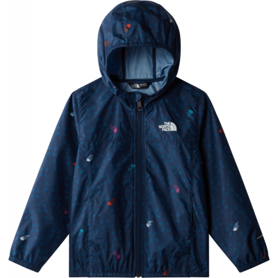 The North Face Kids' Never Stop Hooded WindWall Jacket Summit Navy TNF Shadow
