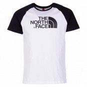 M Ss Raglan Easy Tee, Tnf White/Tnf Black, L,  The North Face